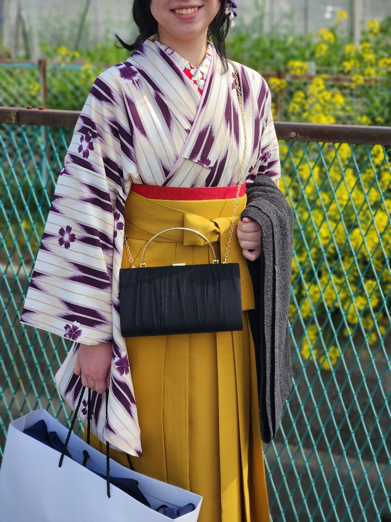 卒業式　女子袴の着付とヘアセット